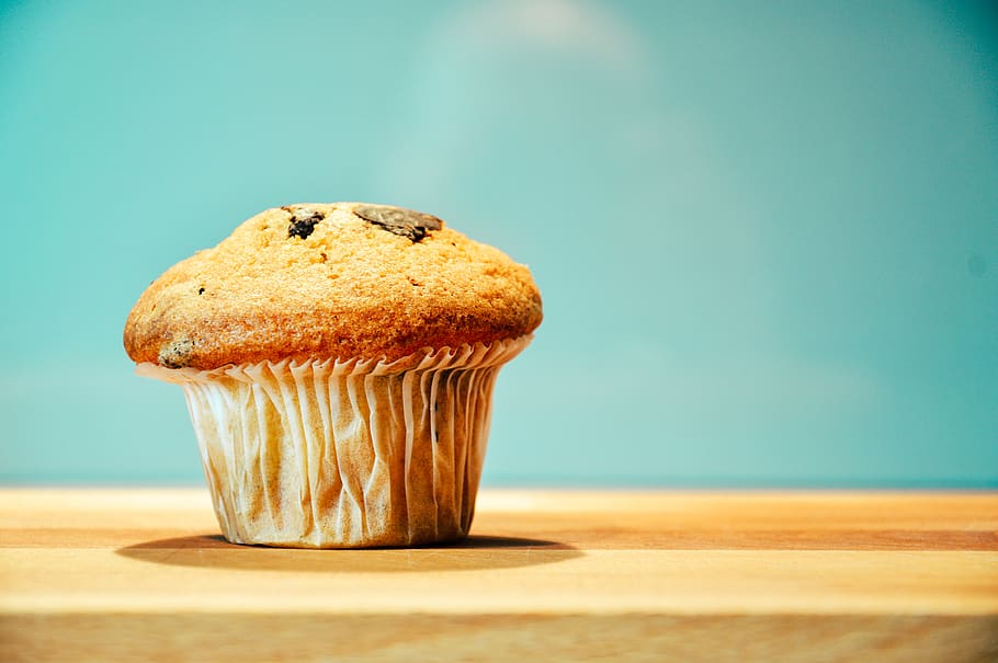 muffin, breakfast, baking, food, snack, food and drink, sweet food HD wallpaper