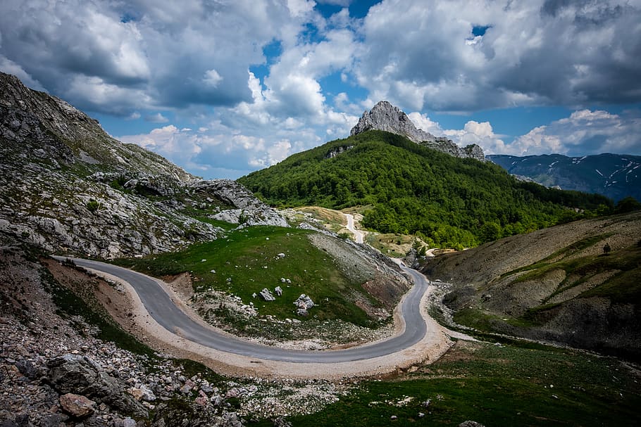 road, mountain, forest, nature, outdoors, bosnia, herzegovina