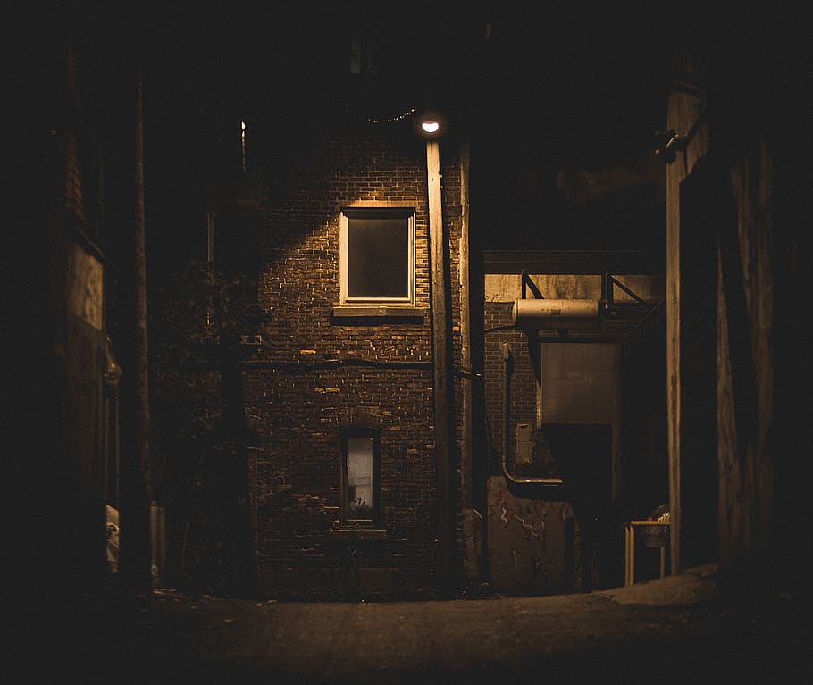 Hd Wallpaper Alley Scary Creepy Dark Lamp Moody Mystery Architecture Wallpaper Flare