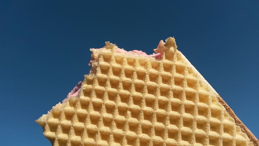 Selective Focus Photograph of Wafer, food, ice cream, ice cream sandwich, HD wallpaper