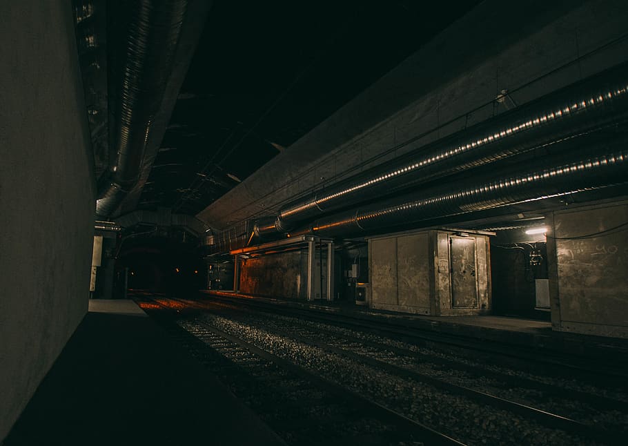 madrid, spain, train, train station, rails, subway, tones, underground, HD wallpaper