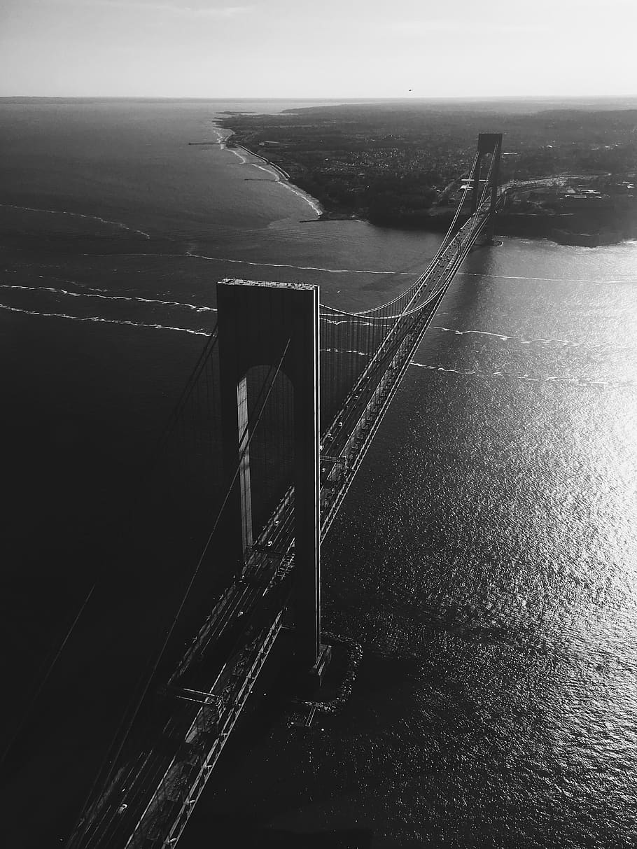 united states, new york, bay ridge, nyc, river, bridge, connection, HD wallpaper