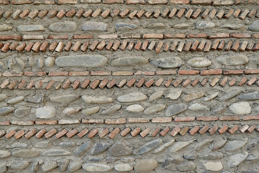 wall, stone, brick, sand stone, pattern, structure, line, background HD wallpaper