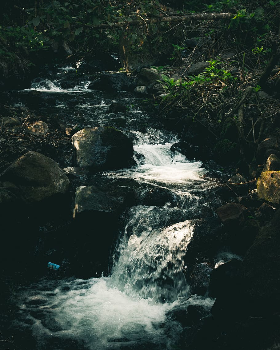 Time Lapse Photography of River, daylight, environment, flow HD wallpaper