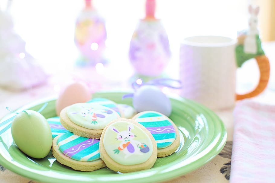 easter, cookies, pastels, sweets, dessert, delicious, snack HD wallpaper