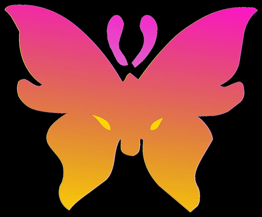 fly, insect, pink, devil, graphics, heart shape, silhouette HD wallpaper