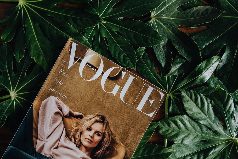 Vogue Poland 2  - Fashion Magazine, eva herzigova, leaf, plant part