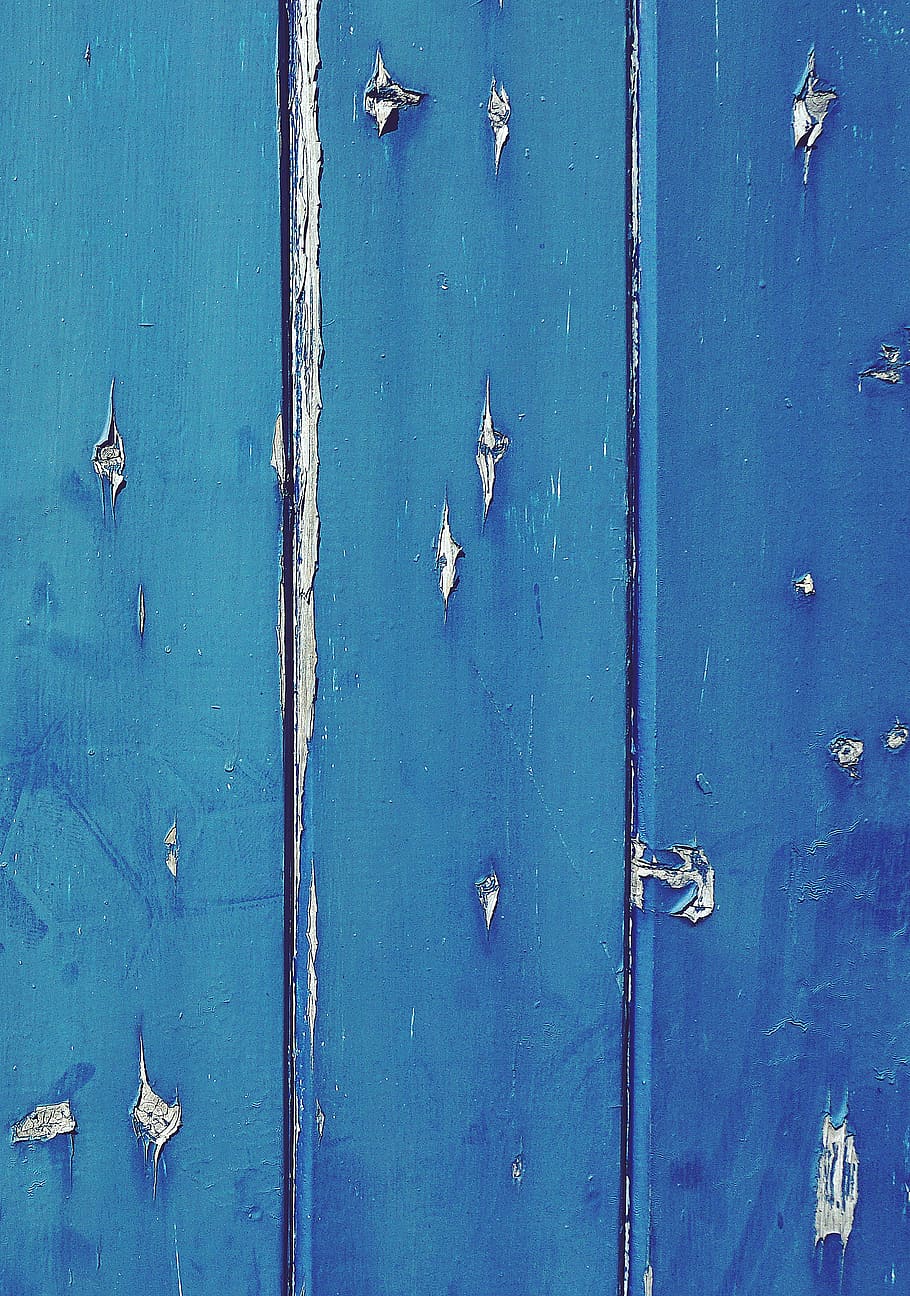 Blue Wooden Pallet, blue background, close-up, colors, hardwood, HD wallpaper