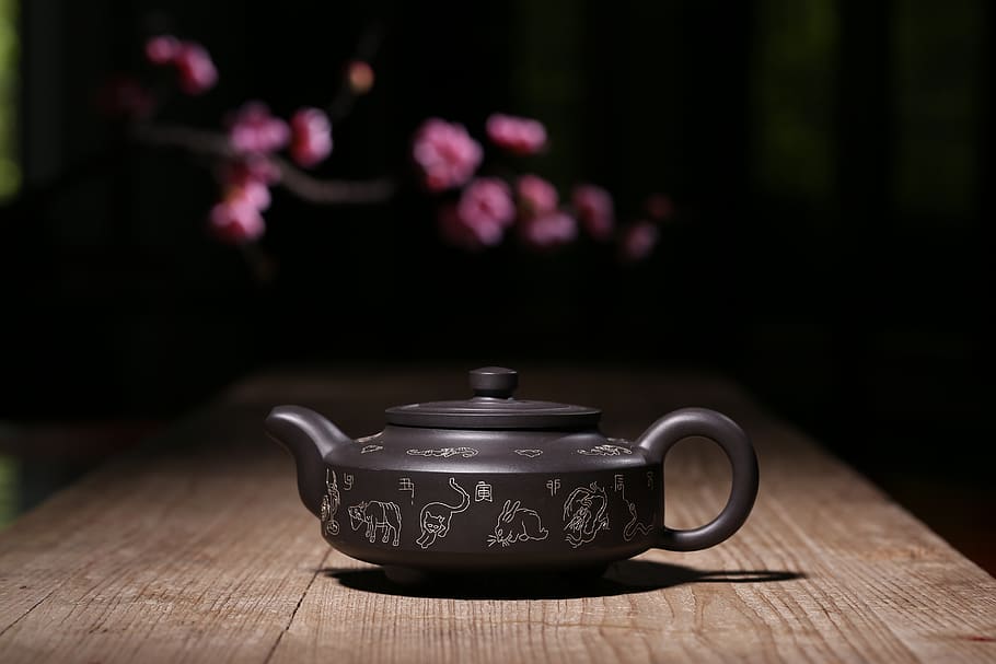 teapot, pottery, yixing, wristwatch, china, 紫砂壶, cup, HD wallpaper
