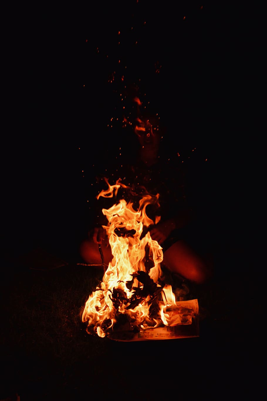 burning, fire, flame, heat - temperature, fire - natural phenomenon HD wallpaper