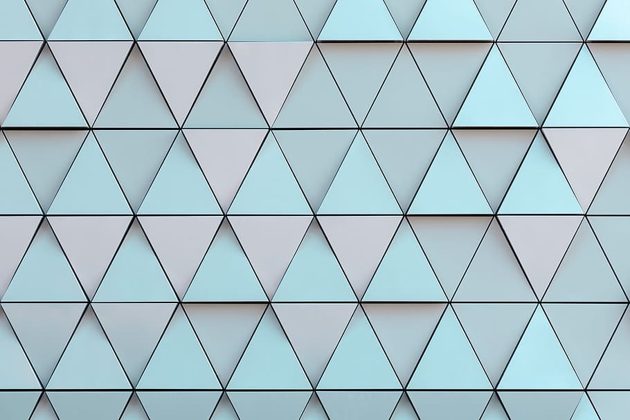 triangle, geometry, diagonal, color, blue, pink, line, horizontal, HD wallpaper