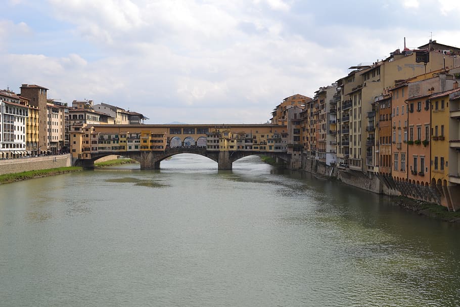 florence, river, arno, italy, tuscany, europe, architecture, HD wallpaper