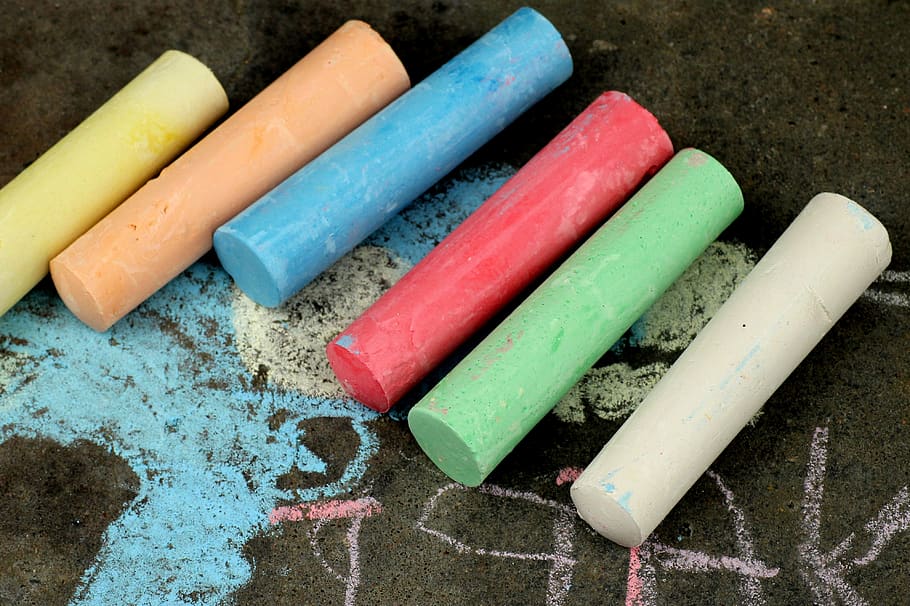 chalk, color, to draw, creativity, education, artistic, creative HD wallpaper