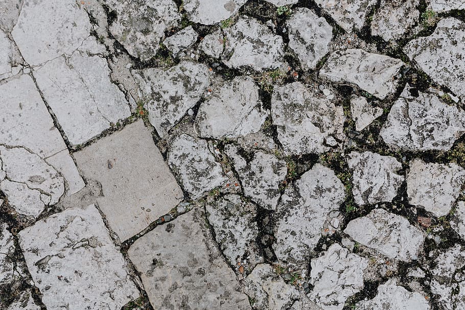 Old brick and stone pavements, bricks, background, paving, full frame HD wallpaper