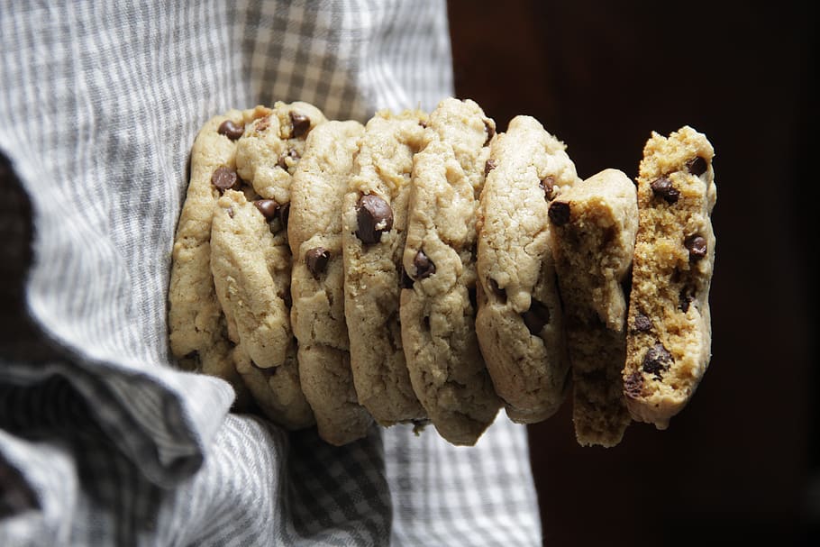 brown cookies, food, biscuit, peanut butter, rock, food and drink HD wallpaper