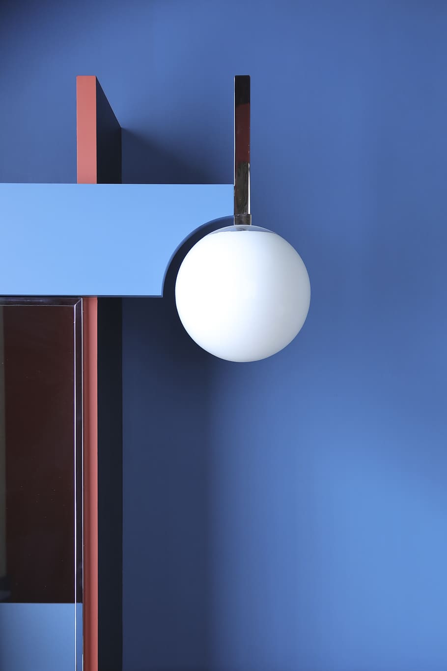 blue, no people, indoors, lighting equipment, hanging, electricity HD wallpaper