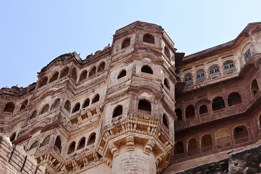 india, jodhpur, historical, building, sky, mehrangarh fort jodhpur, HD wallpaper