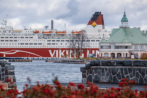 white and red ship, boat, transportation, vehicle, ferry, water HD wallpaper
