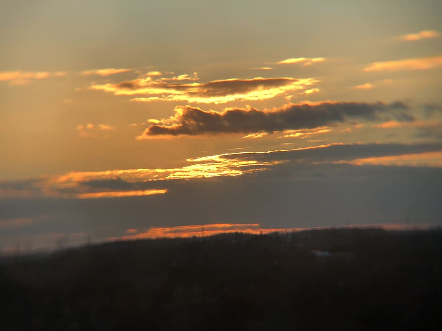 sunset, clouds, evening, sky, cloud - sky, beauty in nature HD wallpaper