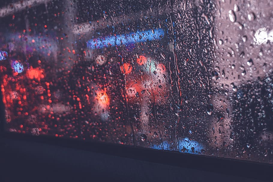 frosted glass, glass - material, window, drop, wet, vehicle interior HD wallpaper