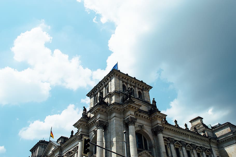 germany, berlin, building, building exterior, cloud - sky, architecture HD wallpaper
