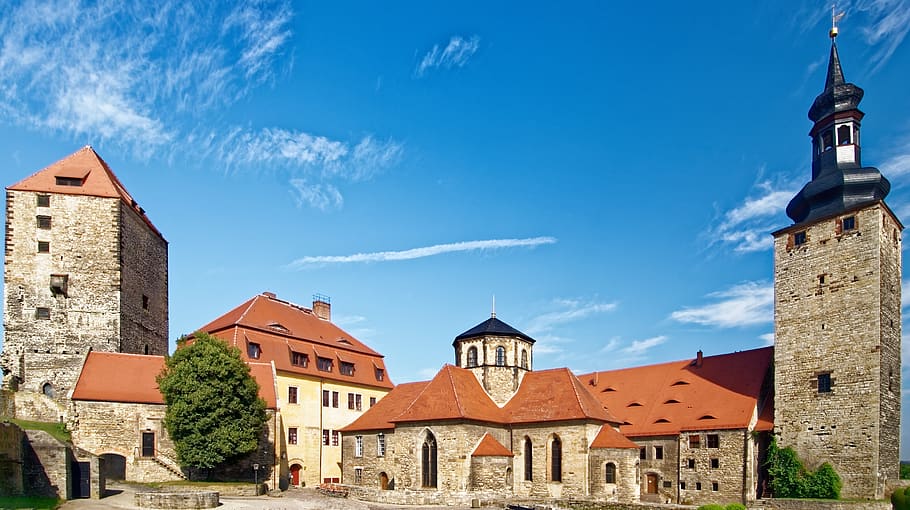 germany, querfurt, castle querfurt, saxony-anhalt, places of interest HD wallpaper