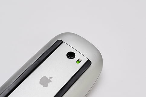 silver Apple Magic Mouse, grey, white, tech, technology, gear HD wallpaper