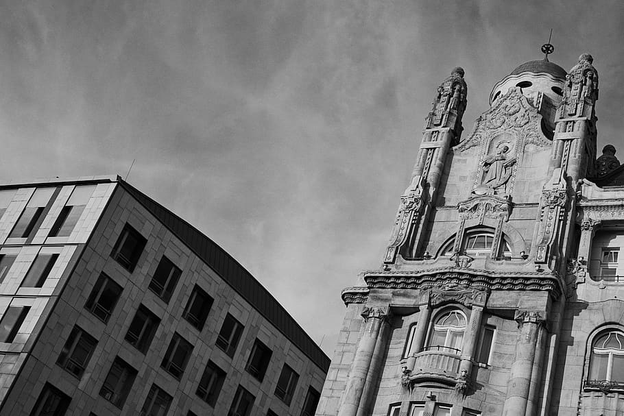 architecture, tower, building, steeple, spire, clock tower HD wallpaper
