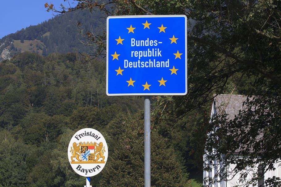 border, austria, bavaria, germany, eu, european union, country, HD wallpaper