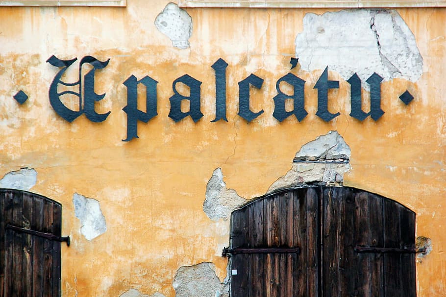 Prague, text, wall, architecture, wall - building feature, old HD wallpaper