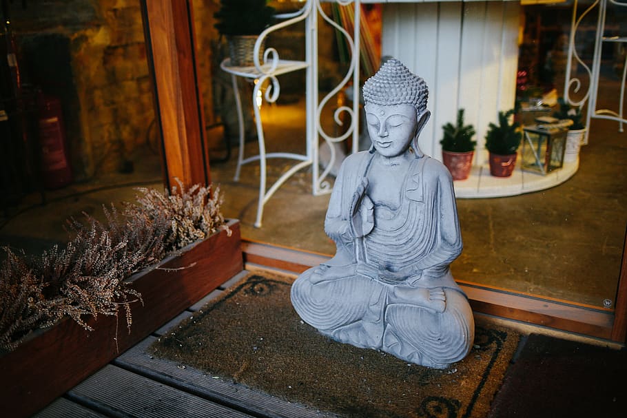 Buddha statuette, representation, human representation, art and craft HD wallpaper