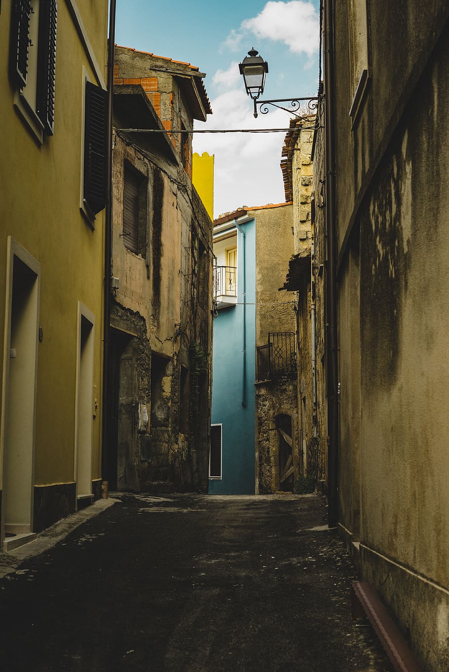 empty alley, architecture, built structure, building exterior HD wallpaper
