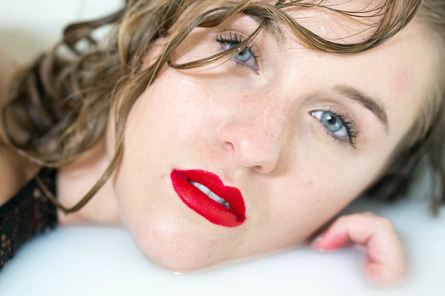 united states, st. cloud, portrait, lipstick, one person, body part HD wallpaper