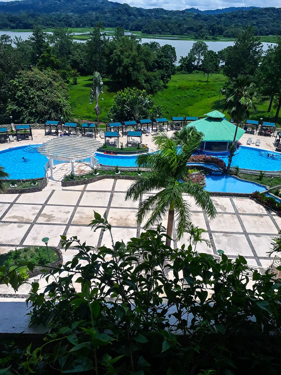 pool, panama, resort, vacations, plant, water, nautical vessel HD wallpaper