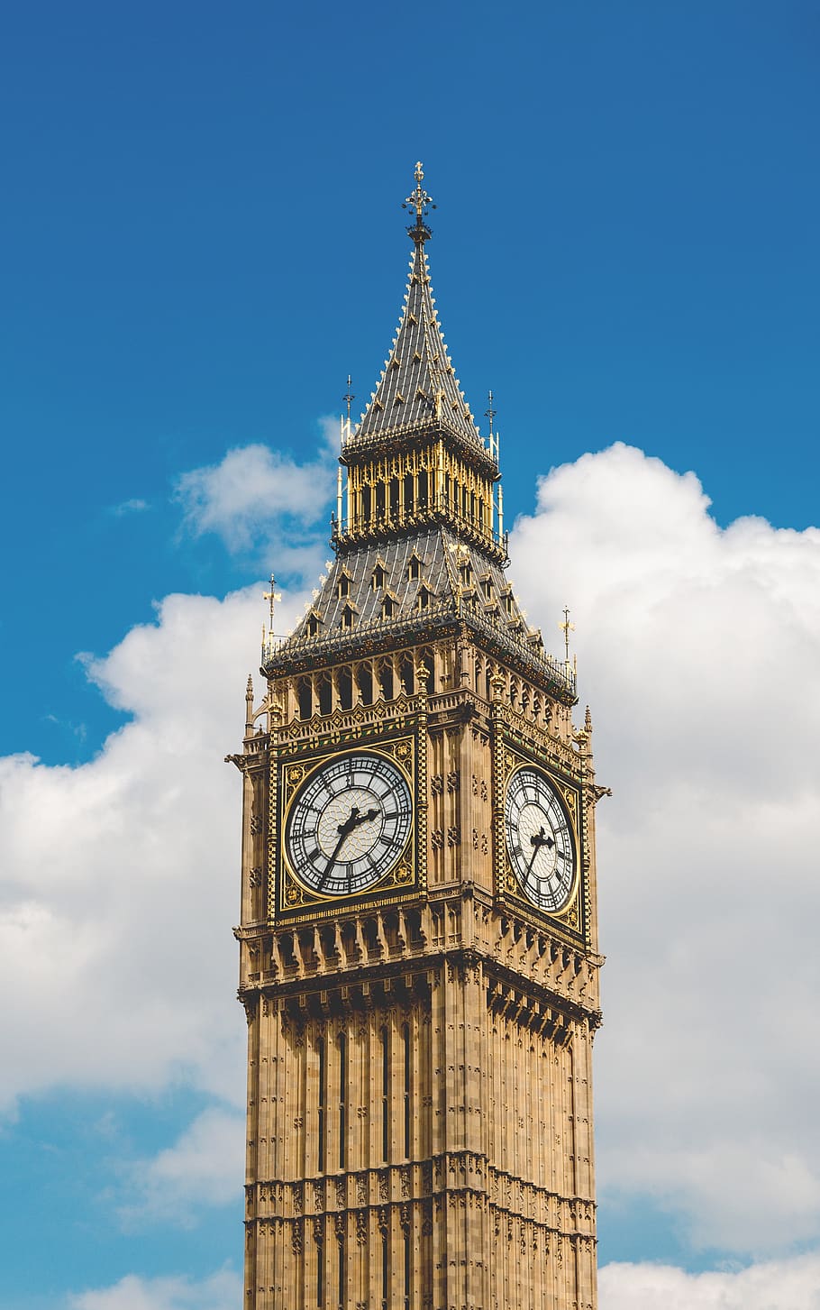 big ben, clock, blue, sky, clouds, architecture, building, city HD wallpaper