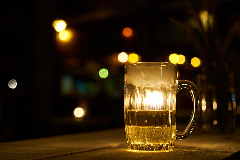 beer, glass, cup, entertainment, bar, alcohol, beverage, the drink, HD wallpaper