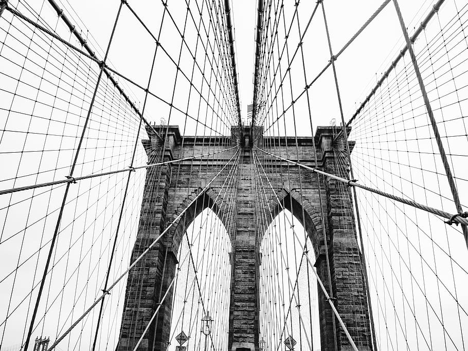 brooklyn bridge, united states, nyc, new york, new york city, HD wallpaper