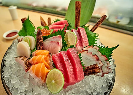 served raw meat, morimoto, food, sushi, united states, new york HD wallpaper