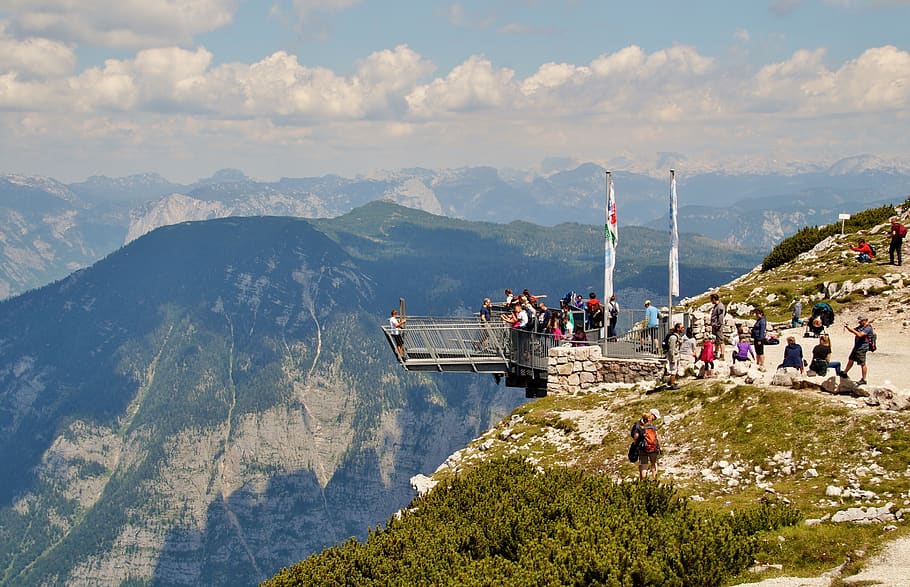 dachstein, austria, alps, view, five fingers, alpine, adrenaline HD wallpaper