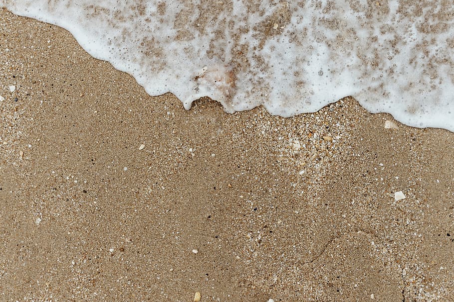 backdrop, background, beach, blank, bubbles, coast, color, copy space HD wallpaper