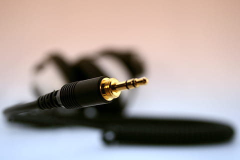 cord, audio, wire, jack, sound, plastic, black, plug, photo HD wallpaper
