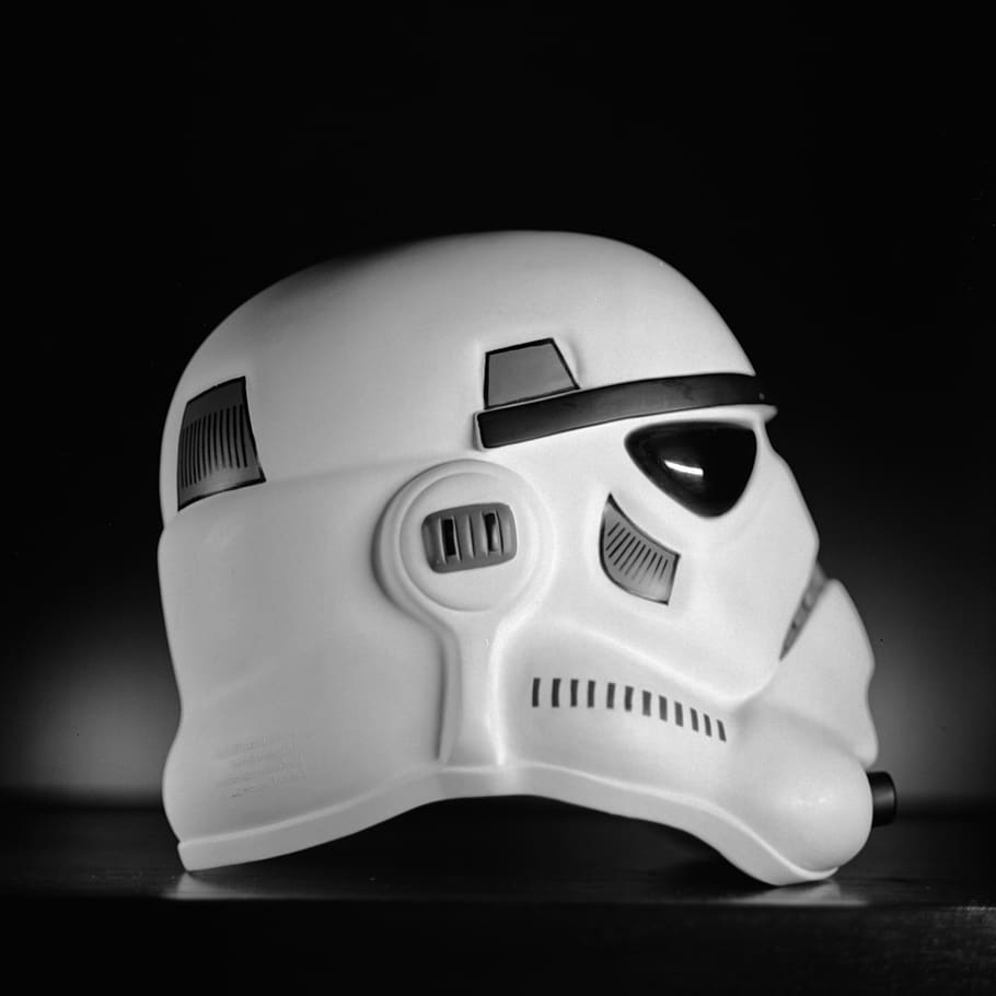 helmet, starwars, stormtrooper, vintage, film, collectible, HD wallpaper