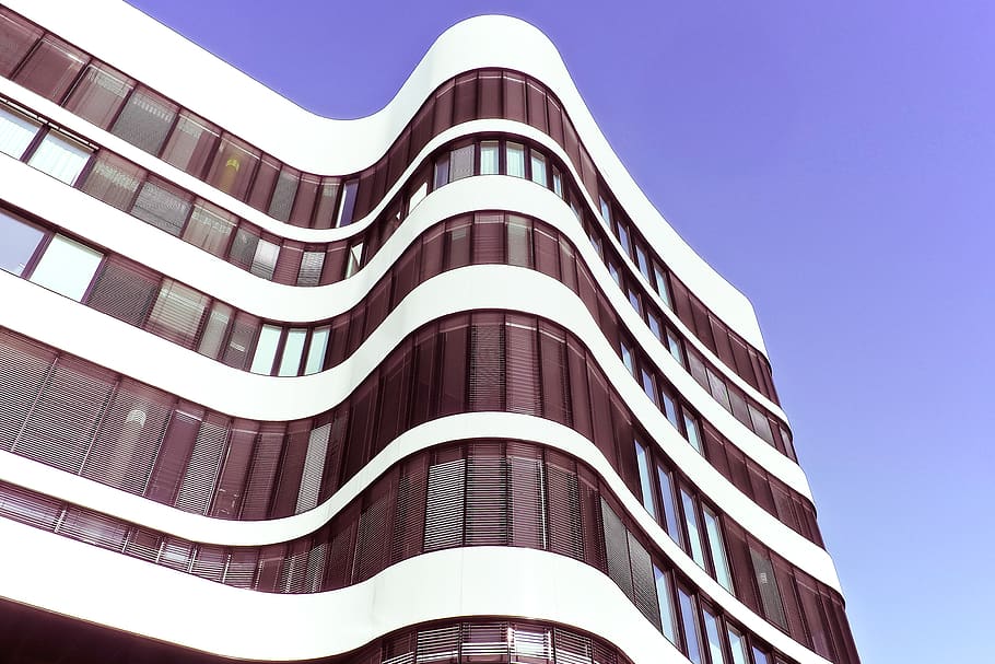 Low-angle Photography of Building Under Calm Sky, architecture HD wallpaper