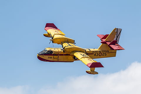 canadair, plane, fire, flight, aircraft, firefighter, seaplane HD wallpaper