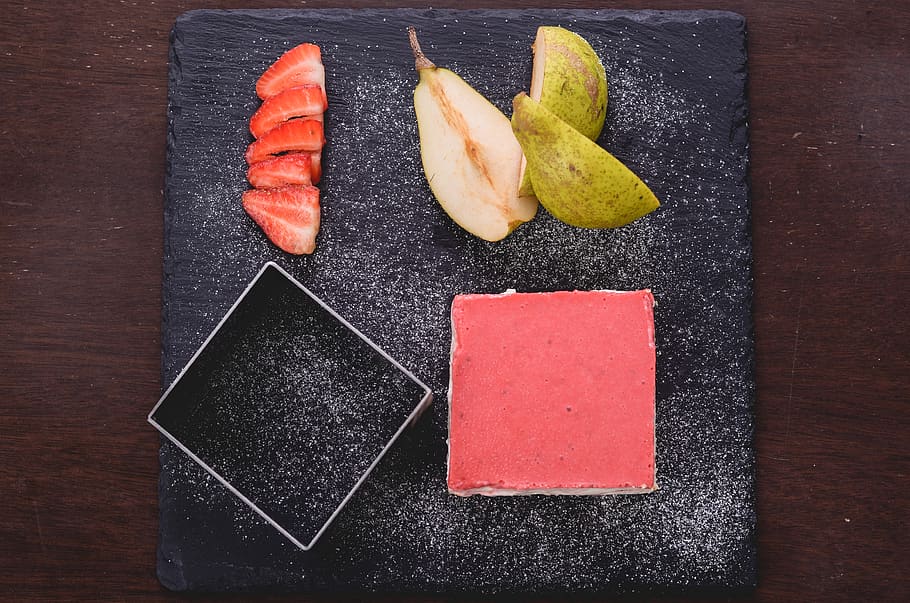 bake, mold, cooking, kitchen, fruit, table, process, plate HD wallpaper