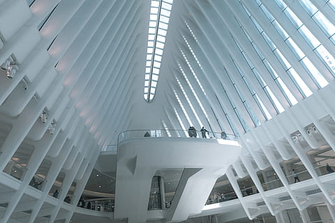 architecture, building, window, skylight, office building, dome HD wallpaper