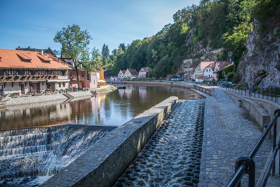 river, vltava, architecture, water, bohemia, built structure HD wallpaper
