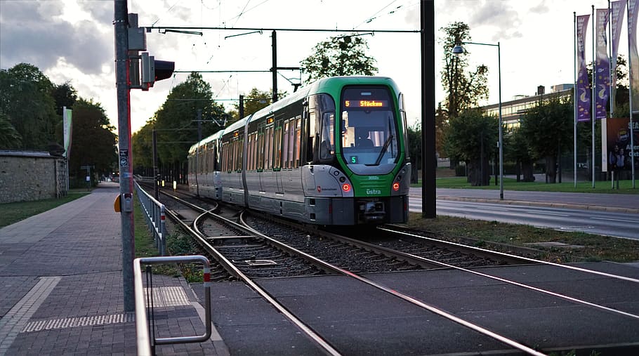 hannover, germany, rail transportation, mode of transportation HD wallpaper