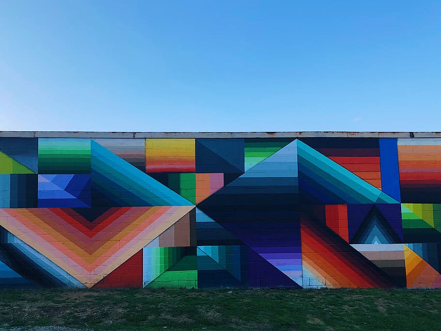 nashville, multi colored, sky, clear sky, copy space, blue HD wallpaper