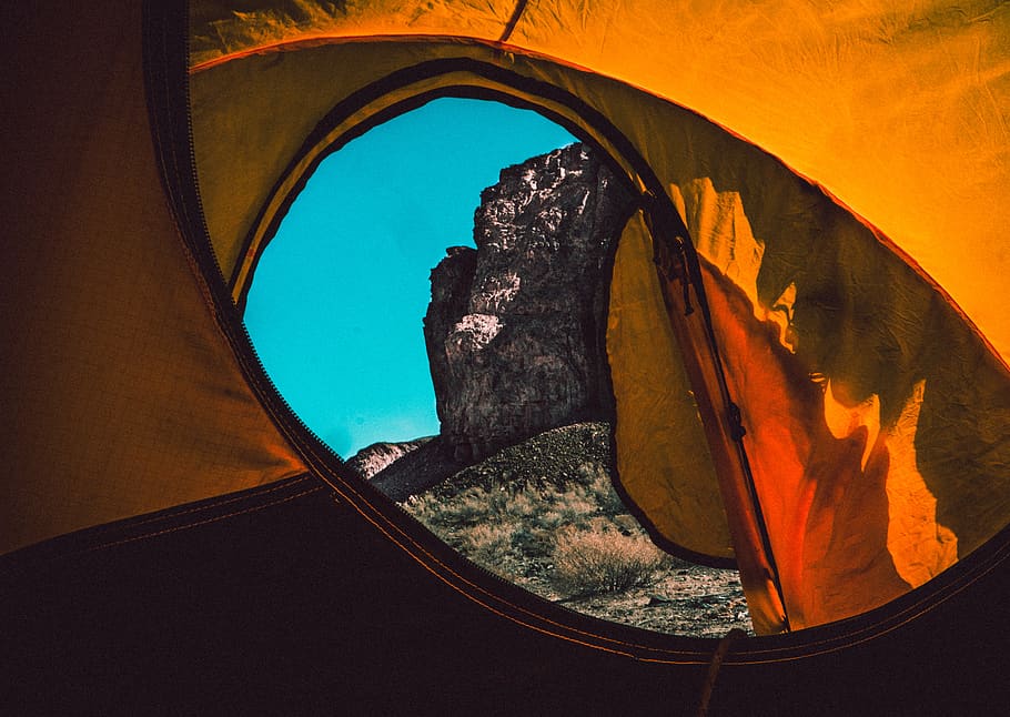 blue sky, camping, daylight, environment, indoors, landscape HD wallpaper